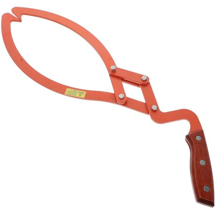 HOMSFOU Log Lifting Tongs Anti-slip Hook Heavy Duty Timber Dragging Tool for Easy Carrying Moving Logs