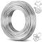 Caianwin 32 Feet Craft Wire 9 Gauge, 3mm Bendable Aluminum Wires 10M Metal Wire Thick Armature Wires for Sculpting, Modelling, Floral Making, Dolls DIY, Jewelry Making, Wire Weaving and Wrapping