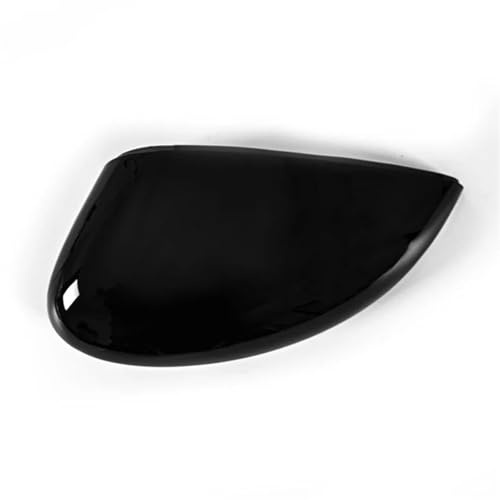 SADQRG Auto Rückspiegelabdeckung Für Ford Für Fiesta MK7 2009-2017 Ersatz-Rückspiegelabdeckung Shelve Gloss Black Side Wing Mirror Cap Autozubehör Spiegelkappen(Links)