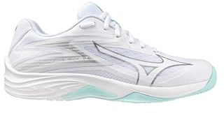 Mizuno Corporation UK Limited Thunder Blade Z - Scarpe da pallavolo, da Donna, Colore Bianco/Blu, 36,5 EU