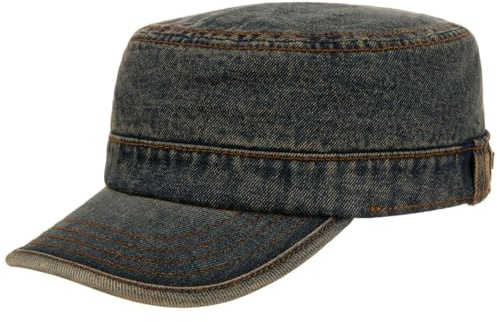 Stetson Denim Armycap Stoffcap Uni meliert Herren Herbst Winter
