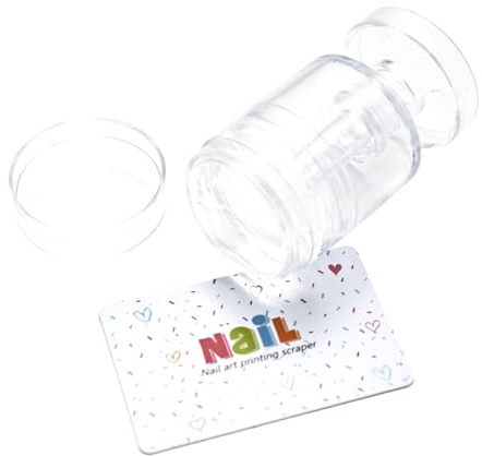 Giopri Rotabili Chiodi Trasparenti Per Unghie Stamper Raschiatori Silicone Art Stamping Kit Brampo Attrezzi Attrezzi Timbrai Unghie Artistico