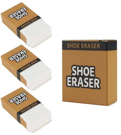 Wildleder Radiergummi 3er Pack Schuhradierer für Wildleder und Nubukschuhe | Effektiver Schmutzradierer zur Reinigung von Lederschuhen Lederreiniger Block als Schuh Pflege Zubehör