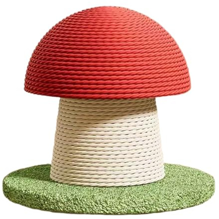 Poste rascador para gatos | Sisal hongo moderno | Postes rascadores verticales para gatos | para ejercicio de gatitos, ejercicio físico, alivio del aburrimiento, cumpleaños, hogar, apartamento, piso