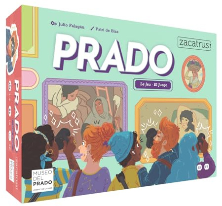 Prado, Juego de Mesa, 1-4 Jugadores, Juego de Cartas, Tablero, Familiar, con Amigos, Arte, Museo del Prado, Fotografía, Idioma Español, Francés, Edad +8 Años