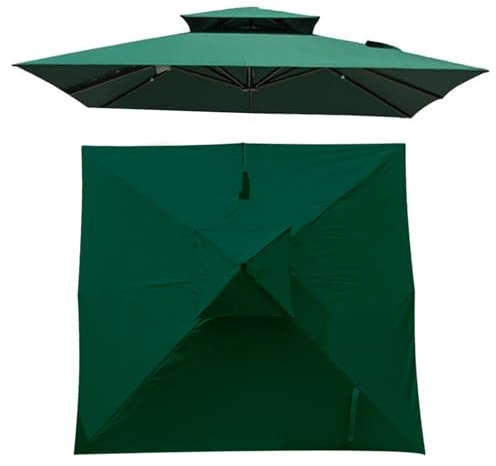 Rotating Offset Banana Umbrella - Square Cantilever Parasol for Garden Patio Balcony Outdoor Sunshade UV Protection Adjustable Angle Weather-Resistant Easy Setup