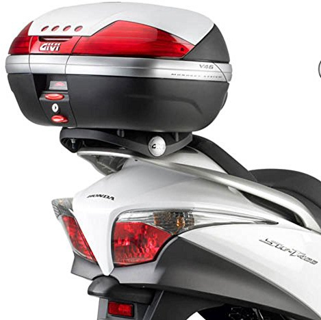 Givi SR19 Topcase-Träger für Monokey Koffer, Schwarz, Größe 40 | Schwarz, aus Stahl/Kunststoff, max. 10 kg Zuladung; Lieferumfang: Topcase-Träger, M5-Trägerplatte und Befestigungsmaterial