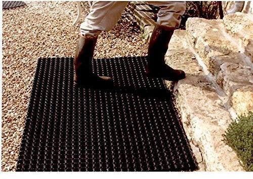 Les Outils Tapis caillebotis 100% caoutchouc 80 x 120 cm