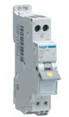 Hager - Disjoncteur Ph + N 10A courbe C- Auto - MFS710 - Hager - MFS710