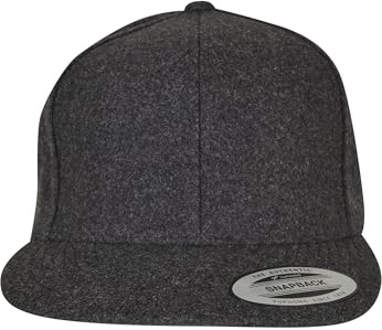 Flexfit Yupoong Melton Wool Snapback Cap