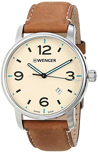 Wenger Unisex ErwachseneArmbanduhr Analog Quarz Leder 01.1741.120