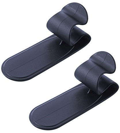 VORCOOL Adhesive Umbrella Holder / Umbrella Hooks for Car Boot, Car Interior or the Home, Black - Pack of 2