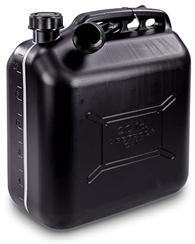 ProPlus Bidón de gasolina, 20 L, plástico, negro, certificado UN