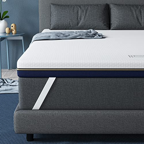 BedStory 7.6cm Surmatelas, sur Matelas à Mémoire de Forme Gel,Surmatelas Ergonomique (140_x_190_x7.6_cm)