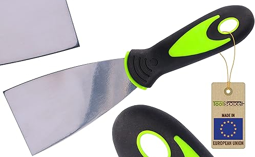 ToolSpace Profi Malerspachtel Spachtel aus rostfreiem Edelstahl mit Kunststoffgriff Maler Werkzeug Profi Putty Knife - Kunststoffspachtel 60mm