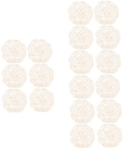 PRETYZOOM 18stücke Runde Spitzenuntersetzer Handgefertigte Vintage Tischmatten Aus Elegante Häkeldesigns Für Getränke Und Tischdekoration Waschbar Und Wiederverwendbar