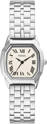 Fossil Harlow Women's 27 MM Silver-Tone Stainless Steel Watch, ES5363