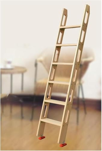 Scaletta Letto a Castello,Scaletta per letto a cas Scala di ricambio for roulotte da viaggio con cabina dormitorio durevole con piedini in gomma antiscivolo(69in(175cm)6steps)
