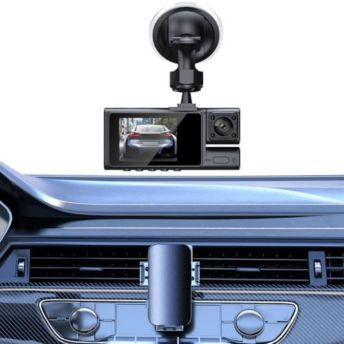 Fiorky 3 Channel Car DVR G-Sensor HD 1080P Car Camcorder Recording (with WiFi)