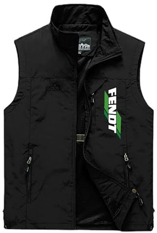 IQQOPVHG Fe.n_dt - Chaleco informal para hombre, para exteriores, sin mangas, varios bolsillos, para pesca, ciclismo, Negro , XL