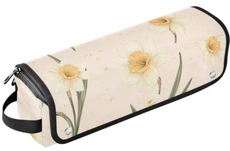 FRODOTGV Mignon Dahlia Sac de voyage pour outils de cheveux et tapis résistant à la chaleur Grand étui de voyage pour fer plat Outils chauds et accessoires de soins capillaires, 19, 1 Size