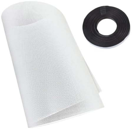 POQAX DIY Breite 30CM Computer Mesh Gehäuselüfter Kühler PVC Staubfilter, Gehäuse Staubschutz Magnetstreifen 2 Meter lang(White,1m 2m)