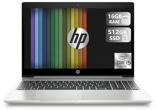 HP ProBook 450 G6 Business Laptop, 15.6-Inch(1366x768), Intel Core i5-8265U, 16GB RAM, 512GB SSD, Japanese QWERTY Keyboard, Windows 11 Pro (Renewed)