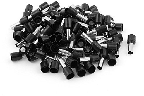 sourcing map 100 Stück 10mm2 Crimp Kabelende Terminal Bootlace Endstück | Verbinder