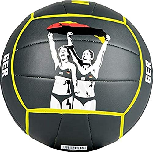 Mikasa Ludwig Beachvolleyball Dunkelgrau/Neongelb 5