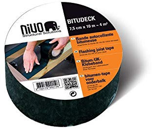 Rouleau bande bitumeuse sous lambourde pour terrasse 7.5 cm x 10 m