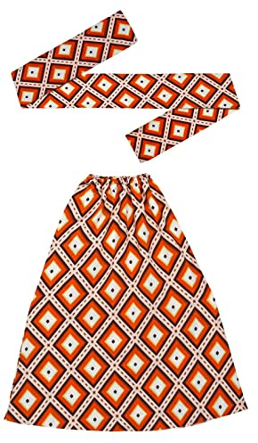 W WIDMANN MILANO Party Fashion - Hippie Set 60er / 70er Jahre | Mit Stirnband und Stulpen, Flower Power Kostüm Accessoire für Disco Outfits, Karneval, Festivals