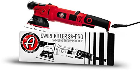 Adam's Polishes SK Pro 15mm Car Polisher - Professional Buffer Polisher For Car Detailing | Use W/Car Polish, Polishing Compound, or Car Scratch Remover | Car Wash Clay Bar Ceramic Coating