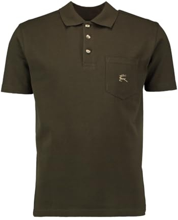 OS Trachten Herren Poloshirt Kurzarm Jagdshirt mit Liegekragen Niwio