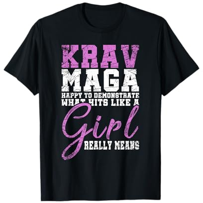 Kampfsportler Mädchen Geschenk Lustiges Krav Maga T-Shirt