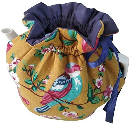Copriteiera in cotone vintage floreale con copertura antipolvere, per cucina e casa, con cuscinetto isolante, per casalinga, amica, mamma