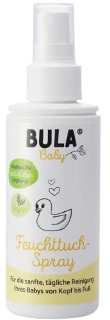 BULA® Baby Feuchttuch-Spray 150ml | nachhaltige Alternative für Feuchttücher | mit Inhaltsstoffen aus natürlichem Ursprung