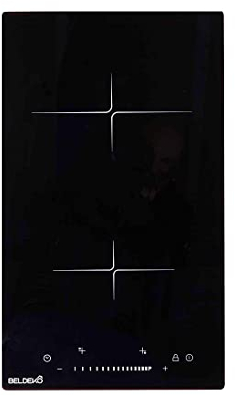 Plaque Induction 2 Feux Encastrable avec Slide Control BELDEKO - 3800W - 9 Niveaux de Puissance - Fiable et Robuste - Minuteur, Touches Tactiles, Anti-Débordement