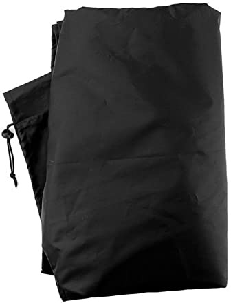 Funda protectora para sillas plegables de jardín, funda de almacenamiento Oxford impermeable, anti-UV, resistente al polvo, para muebles de jardín, silla plegable, color negro (130 x 30,5 x 99 cm)