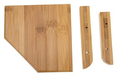 Warmhm Eckwandregal Aus Bambus Wandmontiertes Eckschweberegal Dekoratives Wandregal Für Zuhause Platzsparendes Regal Für Blumentöpfe Und Kleinigkeiten