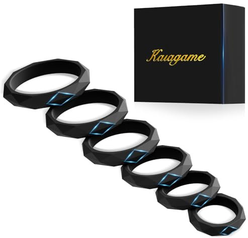 Cock Ring 6 Sizes Penis Ring Adult Toys Couples Sex Toýs for Men Cockring Male Sex Toys 4Mens UK, Silicone Penisex Ring Adjustable Cock and Ball Sexual Aids