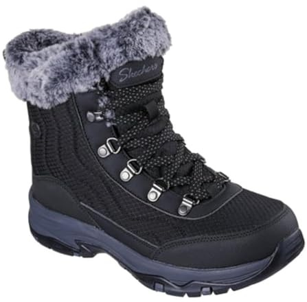 Skechers Trego-Stormie ankelstövel för kvinnor, Svart/Svart, 7.5