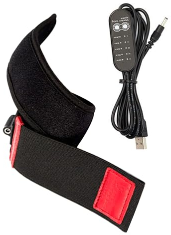 NATEFEMIN Chauffe-objectif d'appareil photo, chauffage USB avec régulateur de température à 5 niveaux, ceinture chauffante électrique de désembuage