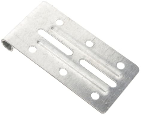 Bisagra de Puerta Garaje de Hierro Plata, Soporte Lateral Resistente | Repuestos para Puertas de Garaje Seccionales, Kit de Reparación, Fácil Instalación, Compatible Hormann