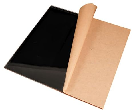 COYOUCO Feuilles acryliques Noires, Feuille réfléchissante Noire 5 mm d'épaisseur et 30 cm Large pour Les projets d'artisanat Bricolage, Les Panneaux, la Peinture et Le présentoir,30 * 40cm