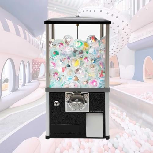 Coin Operated Candy Vending Machine - Holds 800-1000 Coins, 200 4.3cm Gumballs Or 150 4.8cm Gumballs - Small Vending Machine For Kids - Fun Snack Dispenser