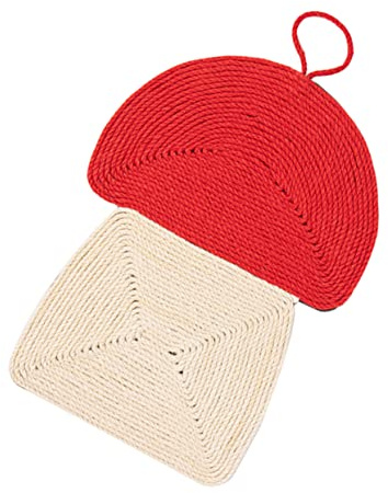 BELLIFFY Sisal Katzenkratzmatte Hängend Kratzbrett Aus Natürlichem Sisal Atmungsaktiv Strapazierfähig Für Katzen Spielen Und Krallenpflege