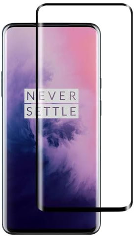 FIABANO [2 paquetes] Protector de pantalla de vidrio templado para OnePlus 7 Pro, protector de pantalla transparente HD para OnePlus 7 Pro