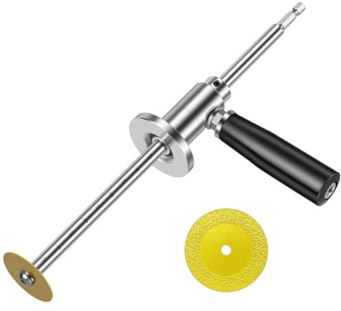 Ohulelks Cortador de Tubos Interiores para PVC, Herramientas de Corte Interior de Plomería de Acero Inoxidable con Disco de Corte de Grano de Diamante.