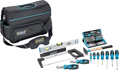 HAZET Universal Werkzeugtasche, groß 191T-6/73, 73-teilig, Länge 520 mm | Länge 520 mm, Breite 300 mm, Höhe 370 mm, 7700 g, 73-teilig, Antrieb 100070 Schrank , Koffer,, Extra Fach für Handsäge