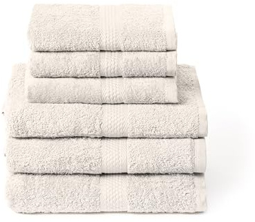 Caleffi Set Asciugamani Bagno con Ospite 6 Pz – Composto da 3x Asciugamano Viso 55x100 cm + 3x Asciugamano Bidet 40x60 cm – Cotone 100% Morbido e Ultra Assorbente – Doccia, Viso e Ospitalità Set Bagno